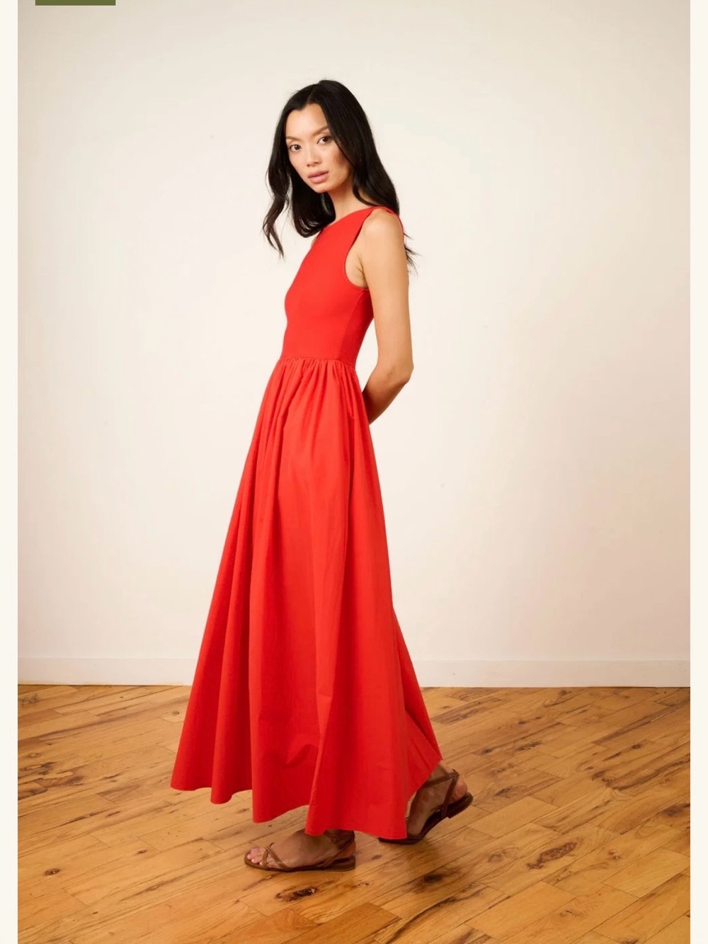The Sue Dress - Classic Sleeveless Red Maxi Dress